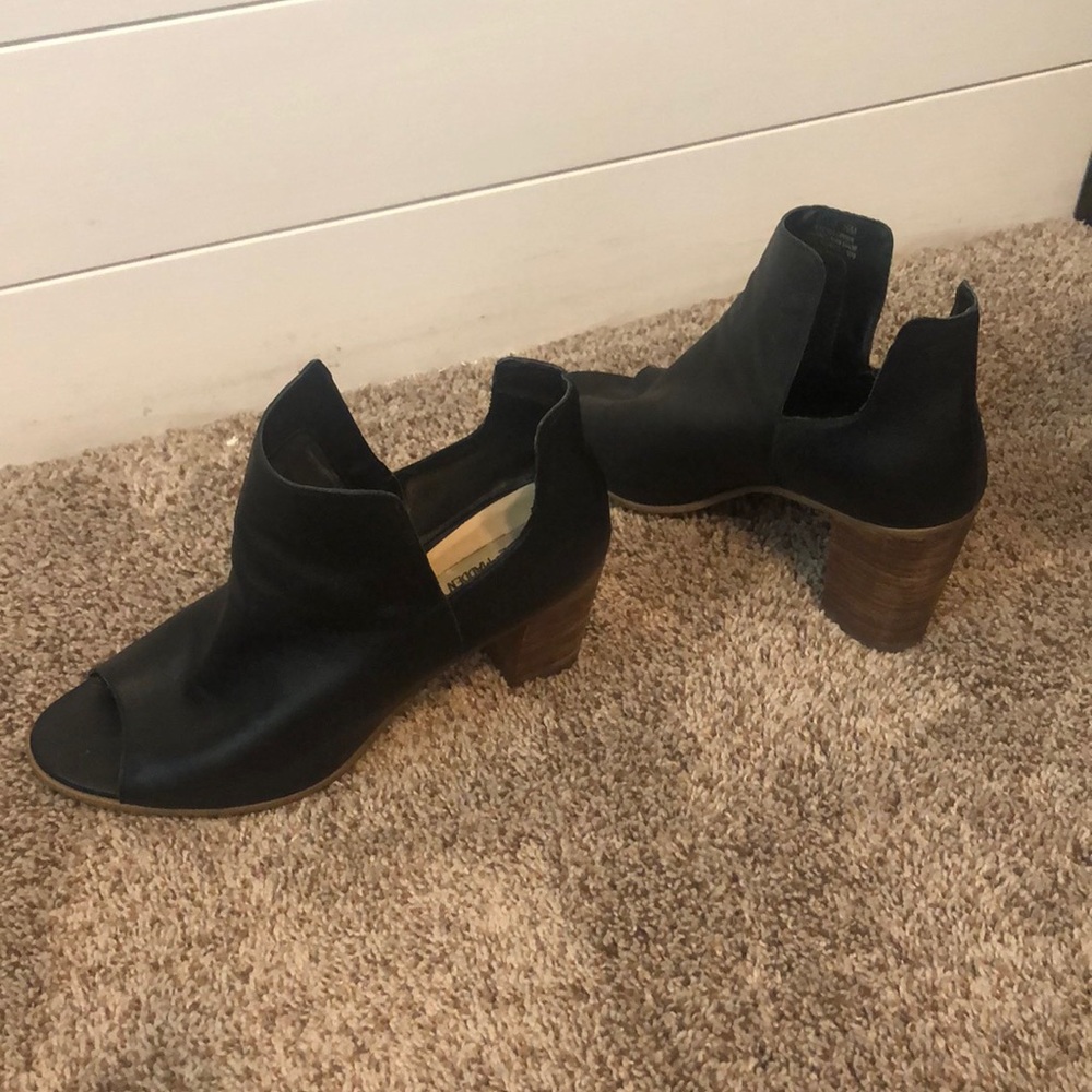 Steve Madden Black Ankle Booties